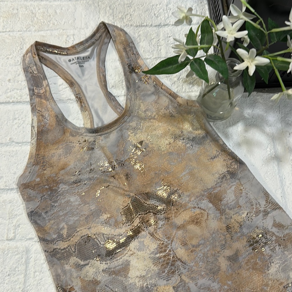 Athleta Shanti Gilded tank